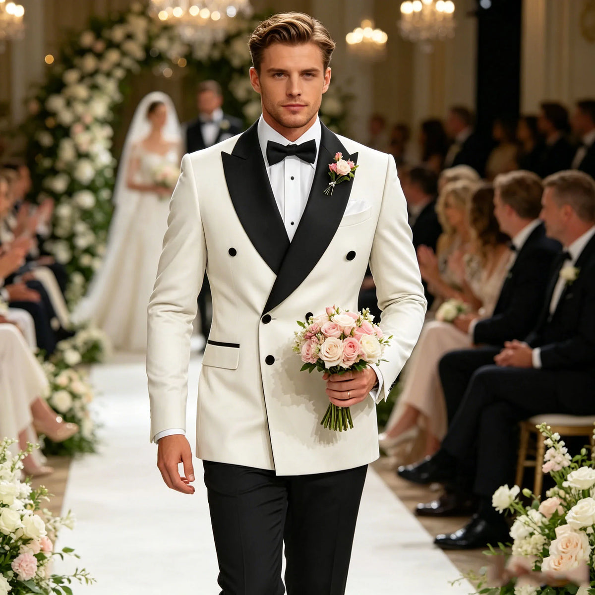 Veste de smoking croisée homme – CLEVI Paris