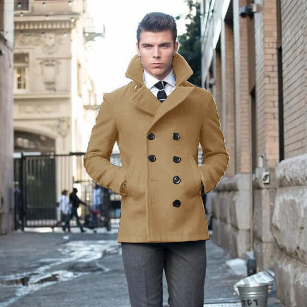 Caban homme double boutonnage – CLEVI Paris