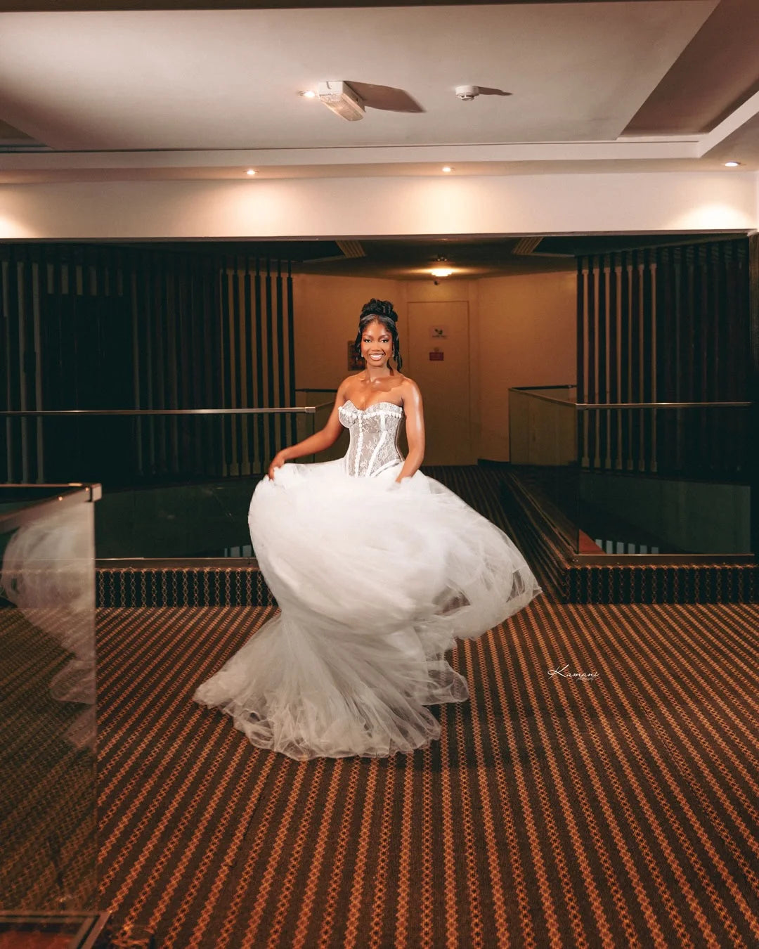 Robe de mariée trapèze en tulle – CLEVI Paris