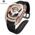 Montre Homme Automatique TSAR BOMBA TB8213A – Mouvement Japonais Verre Saphir Étanche 100m Lunette Carbone – CLEVI Paris