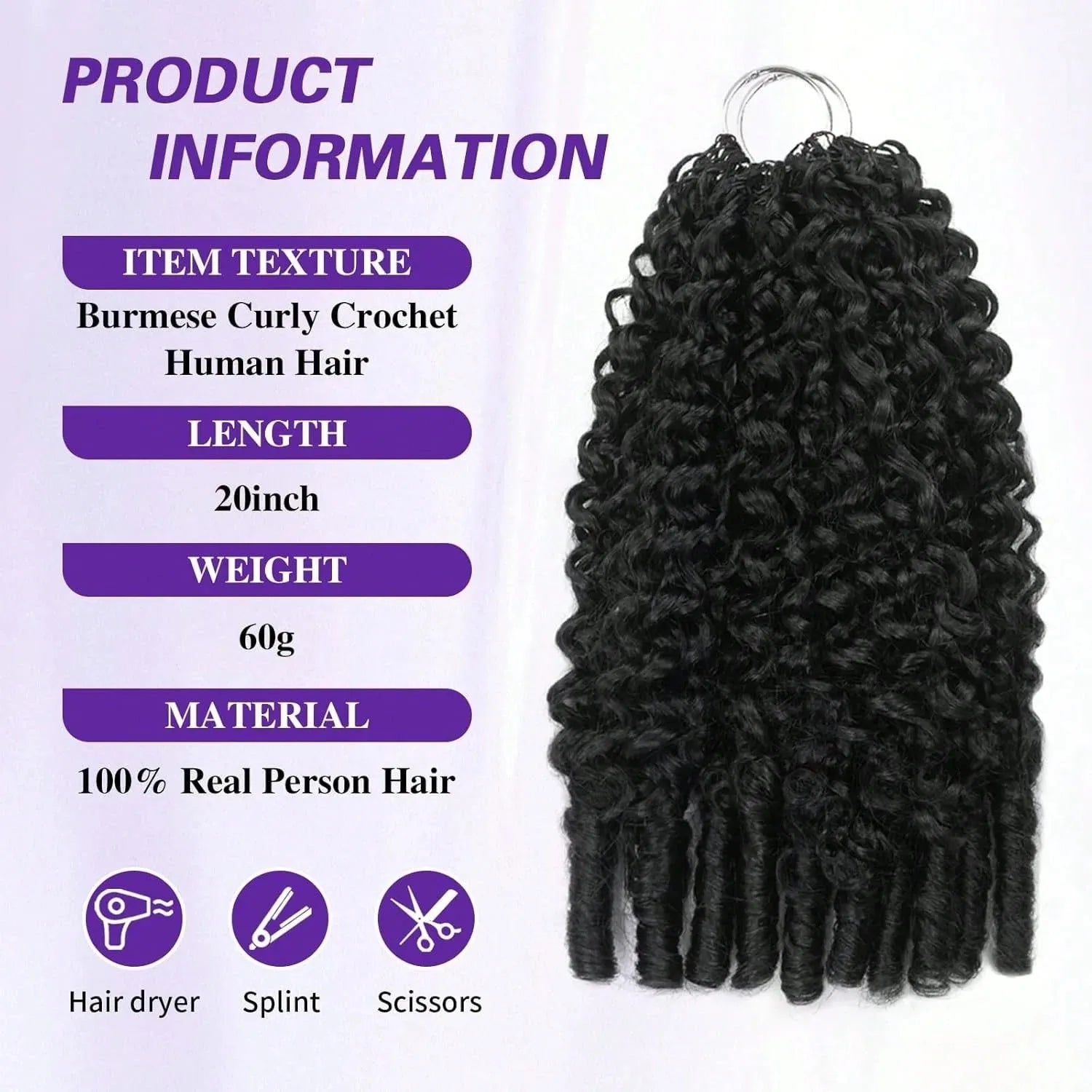 Extensions Cheveux Crochet Bouclées Remy Hair – CLEVI Paris
