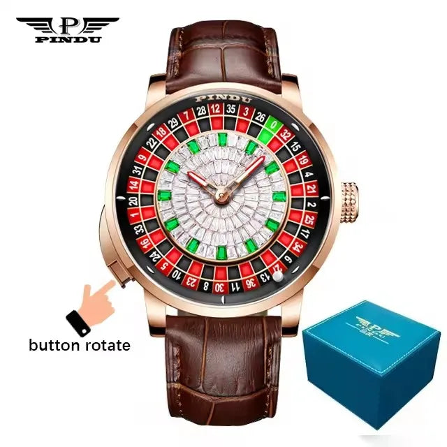 Montre Automatique PINDU NH35 Cadran Roulette Saphir – CLEVI Paris