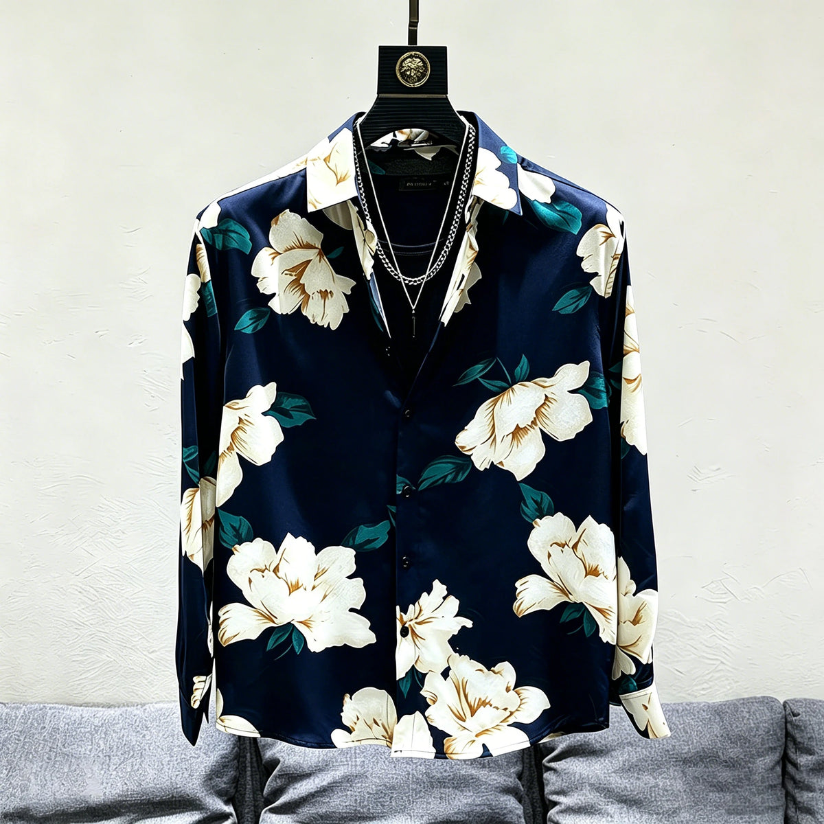 Chemise homme à imprimé floral – CLEVI Paris