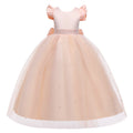 Robe cérémonie fille en tulle avec nœud – CLEVI Paris