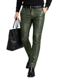 Pantalon Homme Droit Simili Cuir – CLEVI Paris