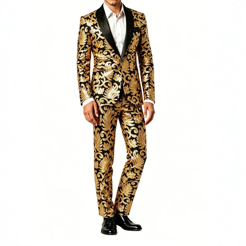 Costume Homme Sequins 2 Pièces – CLEVI Paris