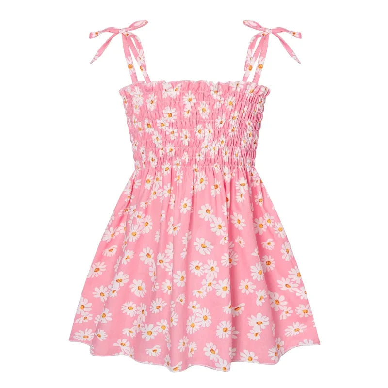 Robe fille d’été à motif floral – CLEVI Paris