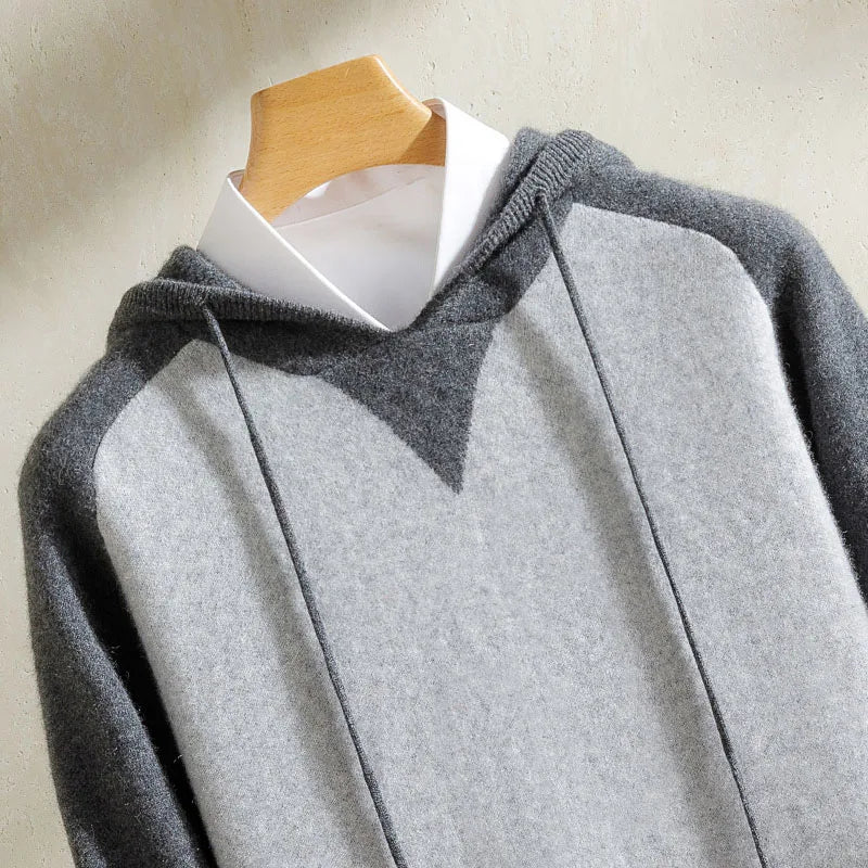 Ensemble homme cachemire bicolore – CLEVI Paris