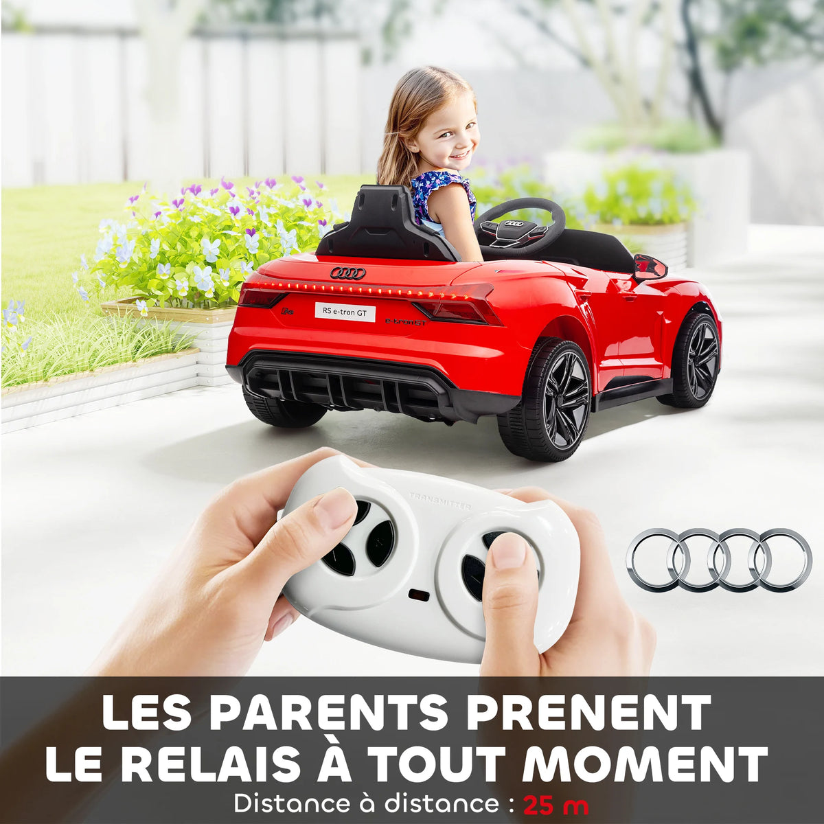 Voiture enfant Audi RS e-tron GT 12 V – CLEVI Paris