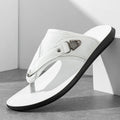 Tongs homme à plateforme en microfibre – CLEVI Paris