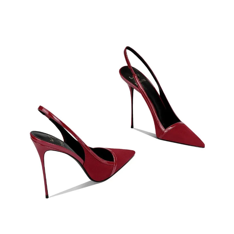 Escarpins slingback à bout pointu – CLEVI Paris