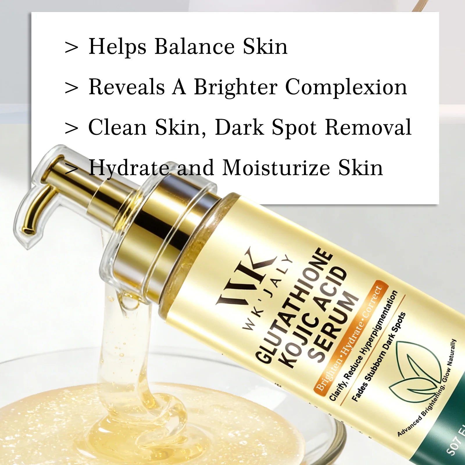 Kit Soin Éclat WK JALY – Lotion Collagène & Sérum Niacinamide – CLEVI Paris