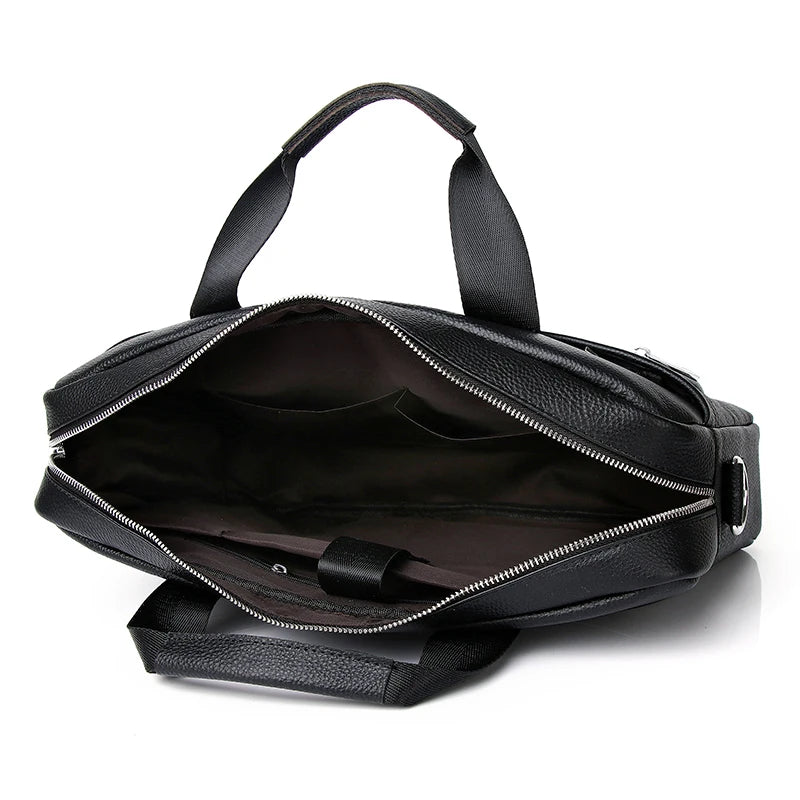 Serviette Homme Cuir Véritable 15" Laptop – CLEVI Paris