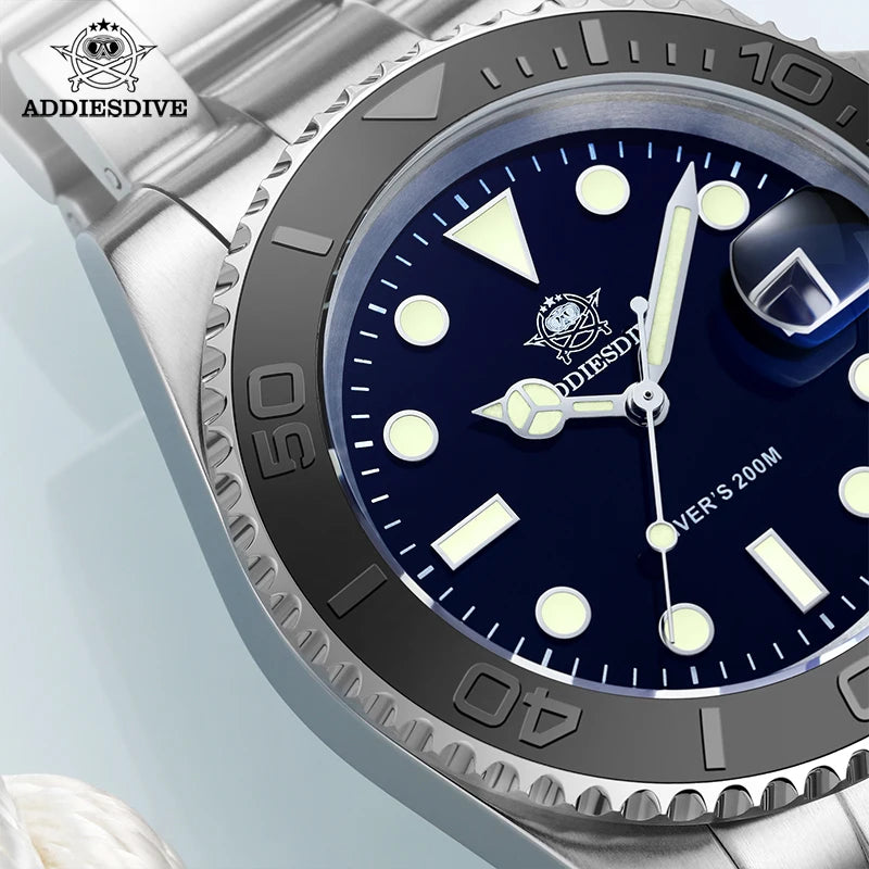 Montre Quartz Homme Addiesdive H3 Miyota 2115 Lumineux BGW9 Plongée 20 Bar Acier 316L 2 Coloris – CLEVI Paris