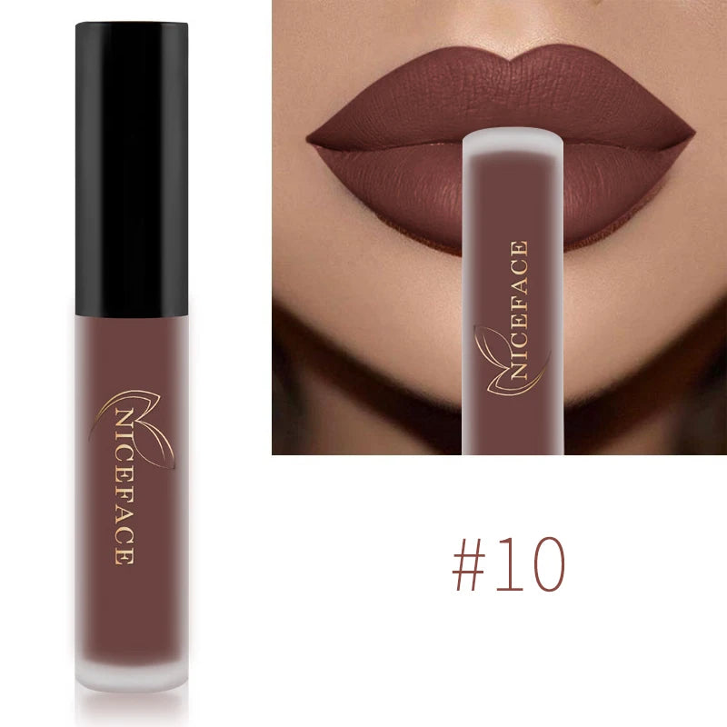 Rouge à Lèvres Liquide Mat Velours QiBest 21 Teintes – CLEVI Paris