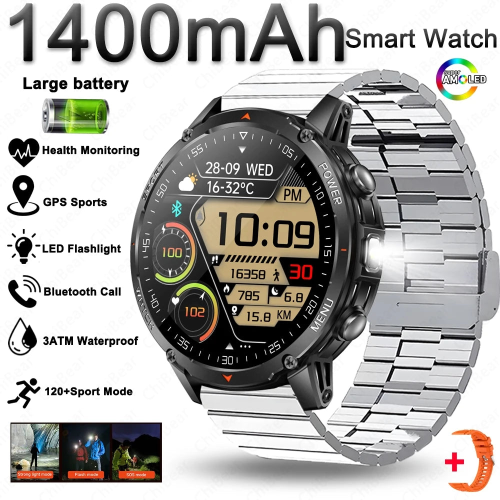 Montre ChiBear AMOLED 1,53″ lampe torche – CLEVI Paris