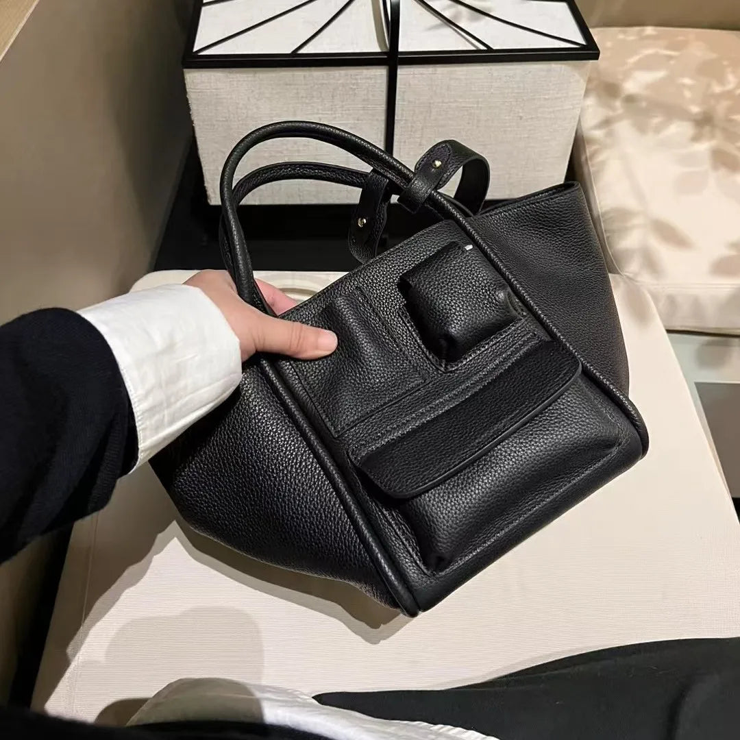 Sac Seau Cuir Bovin Première Couche Femme Double Usage 6 Coloris – CLEVI Paris