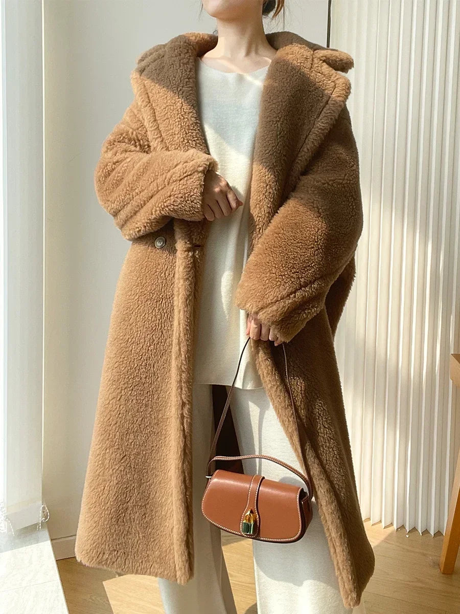 Manteau teddy femme boutonné – CLEVI Paris