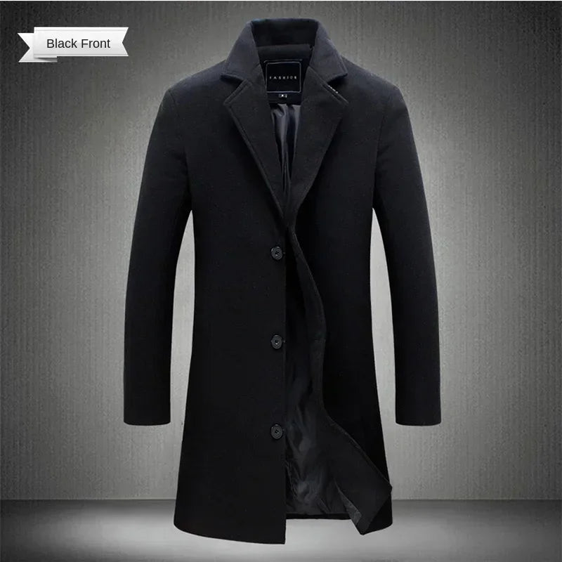 Manteau long boutonné homme – CLEVI Paris