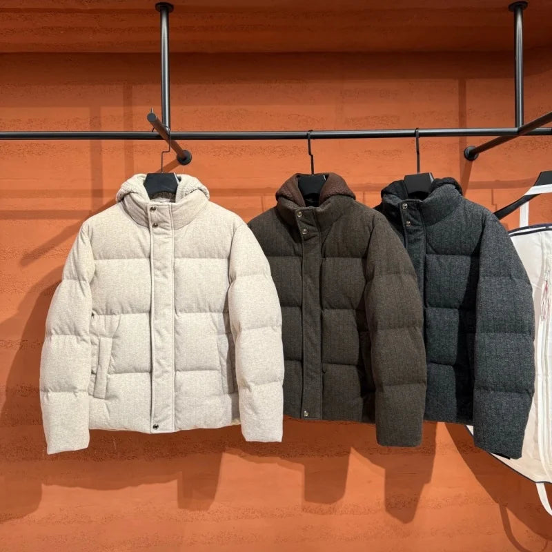 Veste homme épaisse zippée automne-hiver – CLEVI Paris