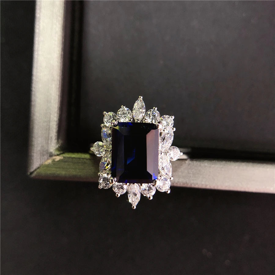 Bague Femme Saphir Or Blanc 14K – CLEVI Paris