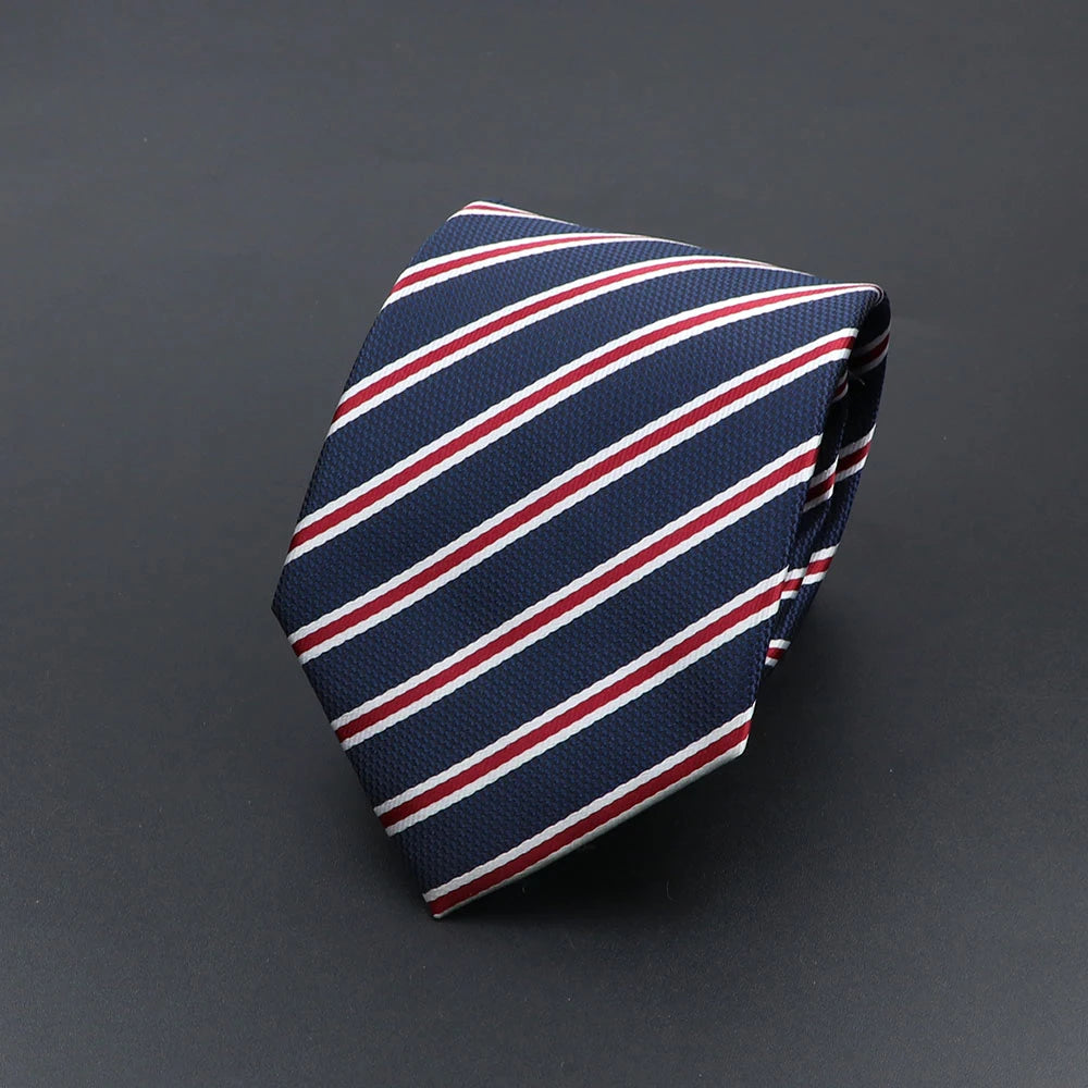 Cravate homme rayée motif paisley 145 cm – CLEVI Paris