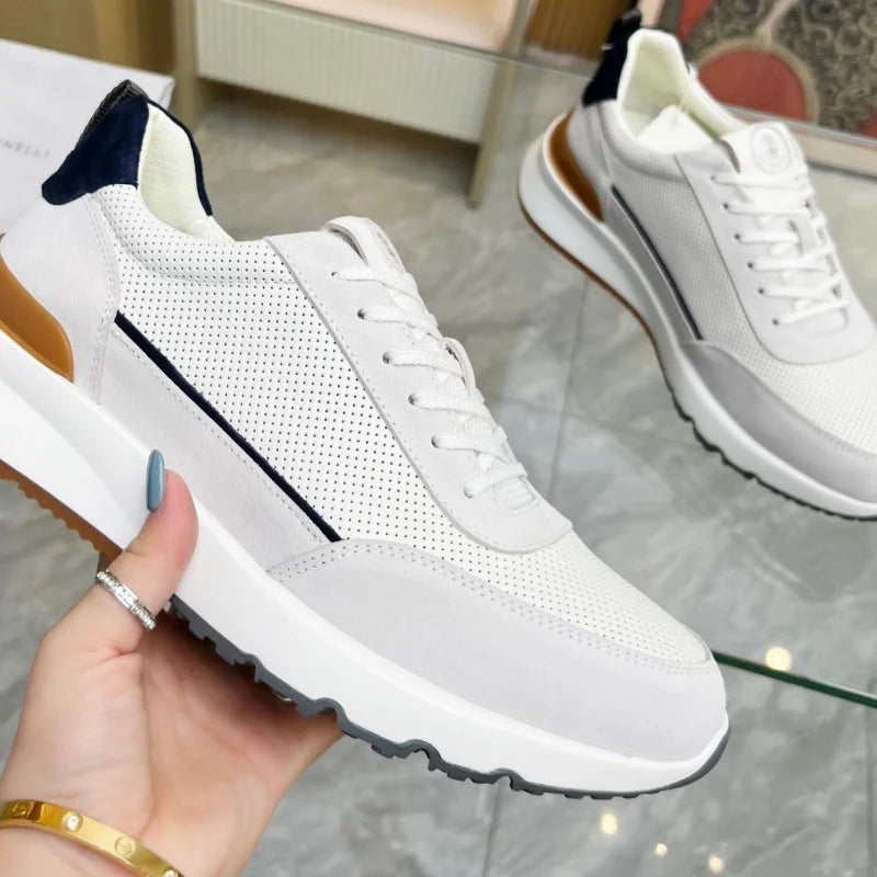 Sneakers basses homme en cuir – CLEVI Paris