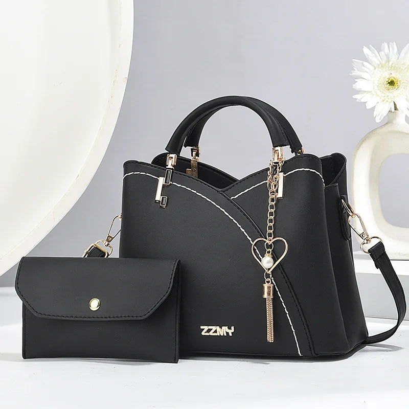 Sac à Bandoulière Femme Carré Zippé PU – CLEVI Paris