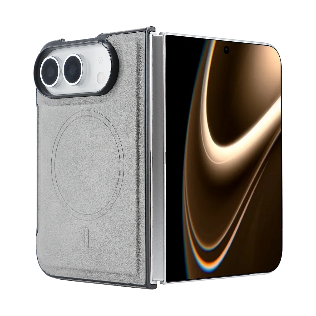 Étui iPhone Duo magnétique en simili cuir – CLEVI Paris