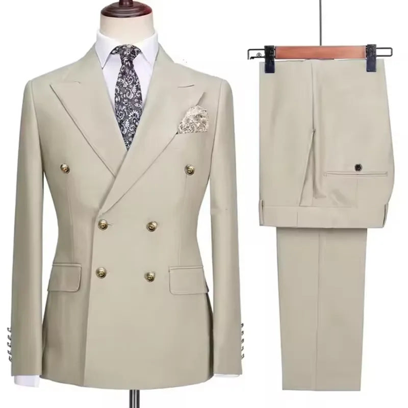 Costume homme 2 pièces, double boutonnage – CLEVI Paris