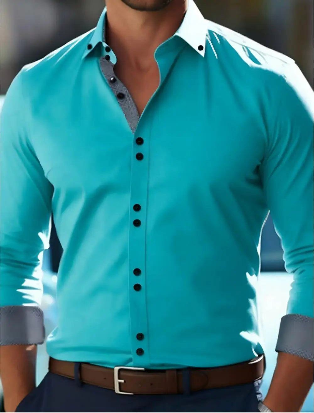 Chemise homme rayée en soie – CLEVI Paris