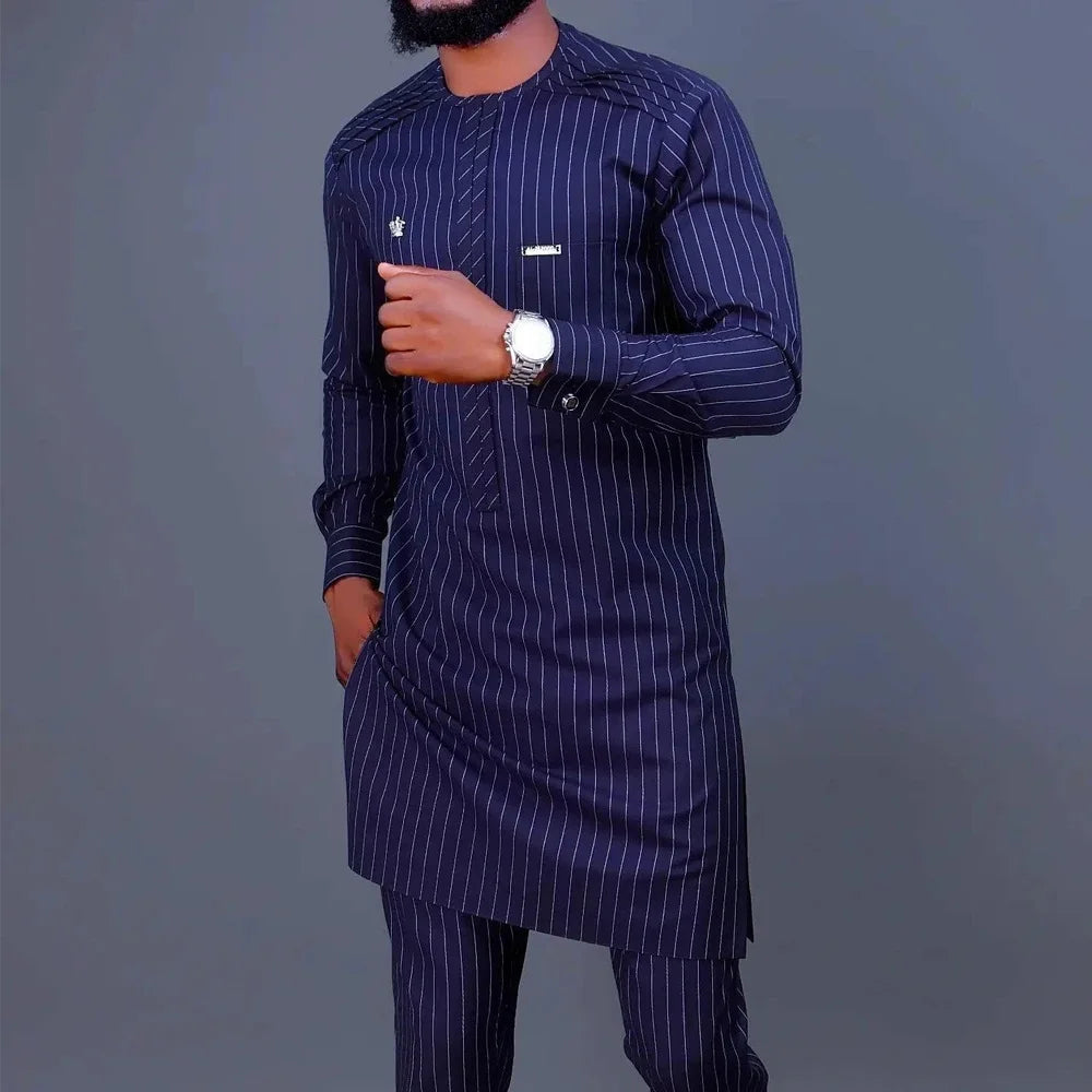 Ensemble 2 Pièces Style Africain Homme – CLEVI Paris