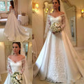 Robe de mariée trapèze en satin – CLEVI Paris