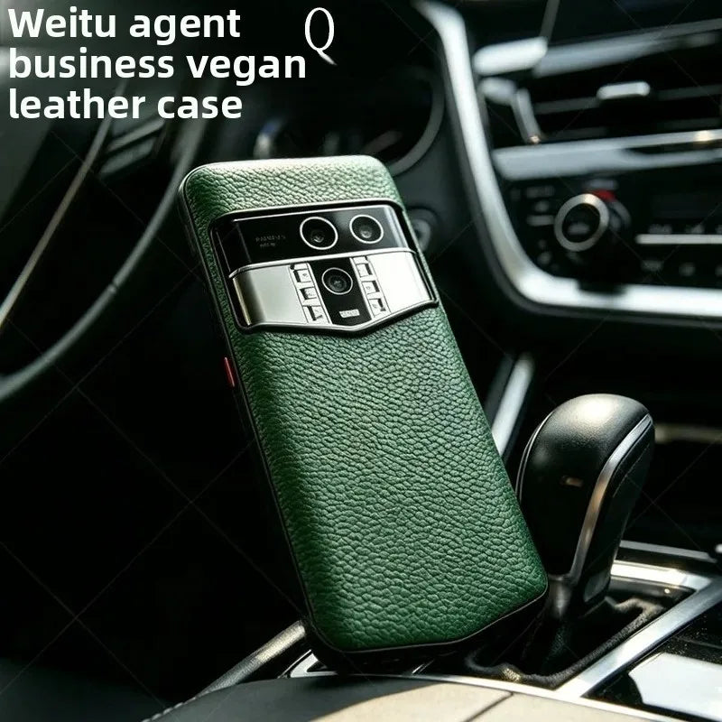 Coque Vertu Agent Q en simili cuir PU – CLEVI Paris