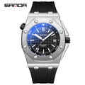 Montre Sport Quartz SANDA Homme Silicone Lumineuse – CLEVI Paris