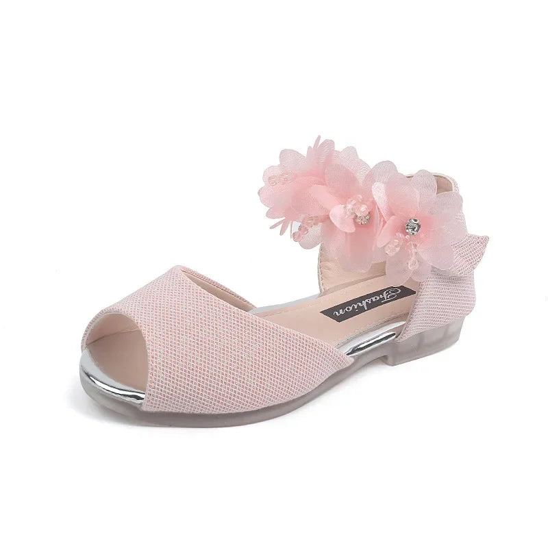 Chaussures fille à fleurs et strass – CLEVI Paris