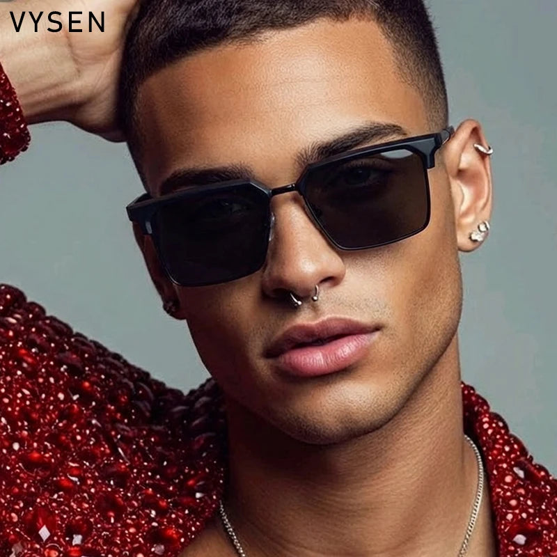 Lunettes de soleil homme carrées Y2K – CLEVI Paris