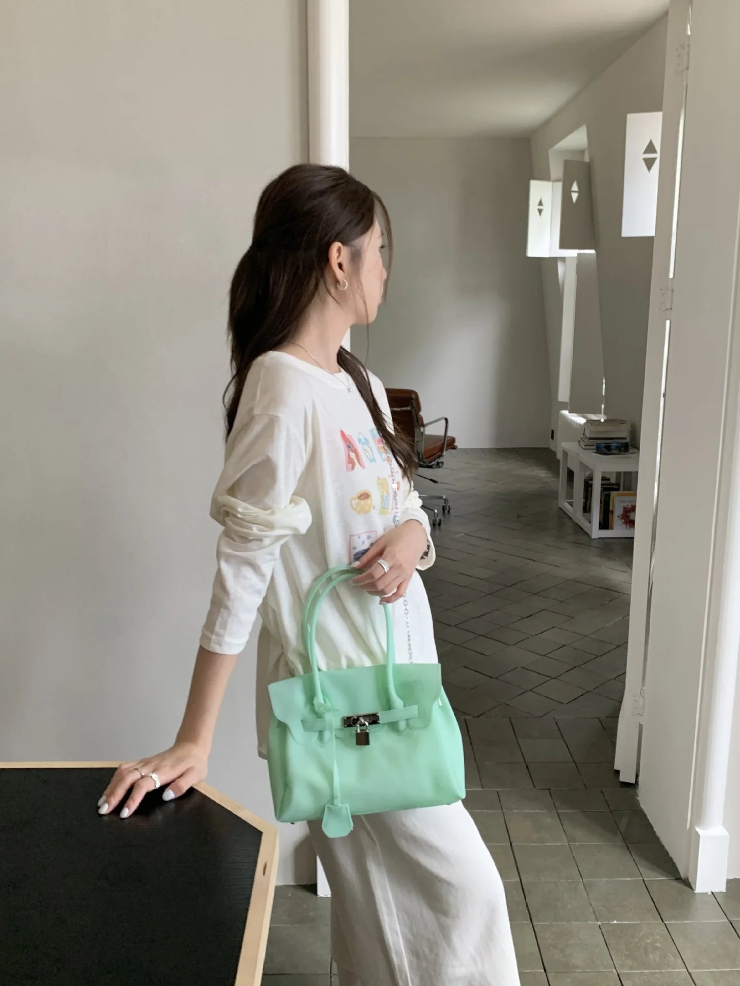 Sac Cabas Femme Style Vintage Minimaliste 20 Coloris Port Épaule Bandoulière – CLEVI Paris