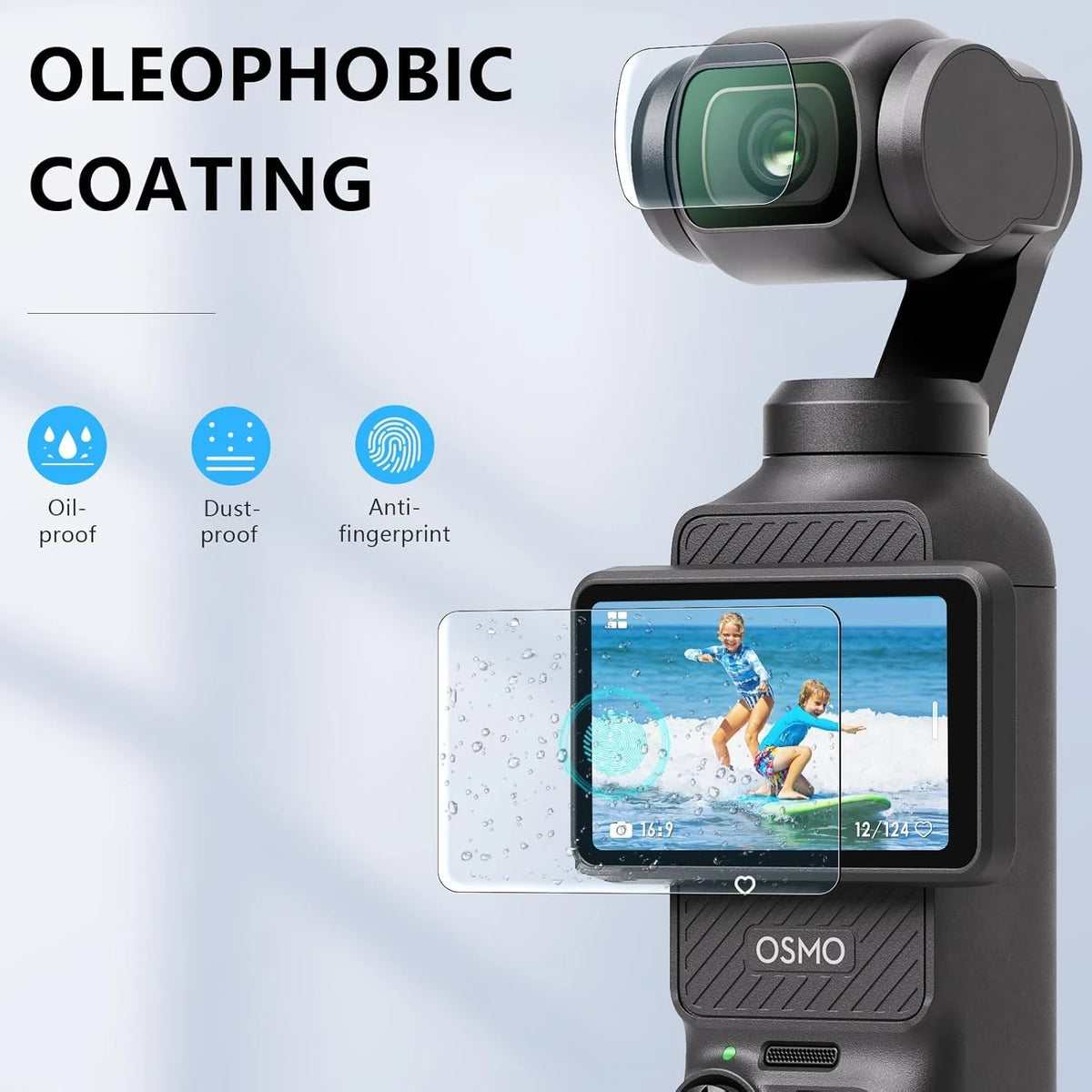 Verre trempé DJI OSMO Pocket 3 et 4 – CLEVI Paris