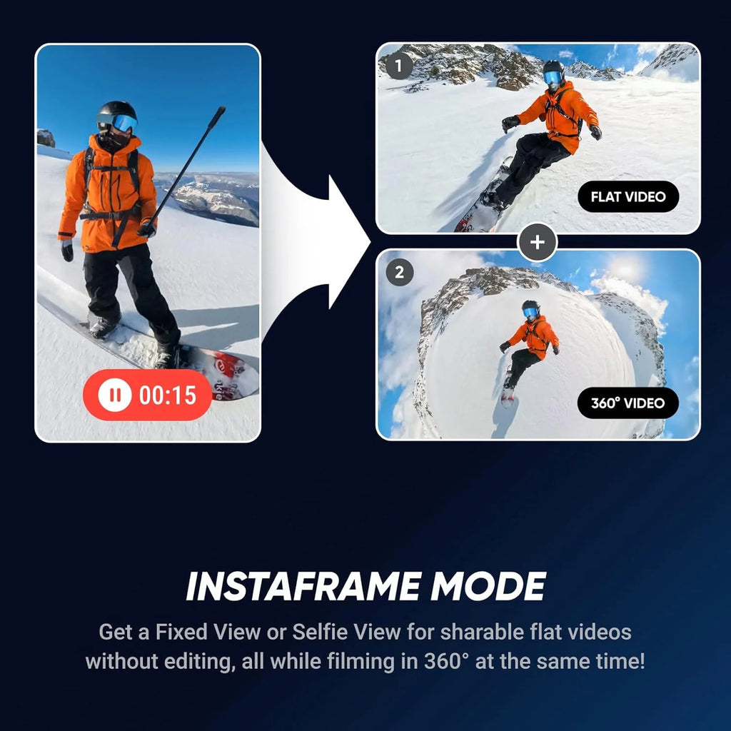 Caméra Insta360 X5 8K 360° préactivée – CLEVI Paris