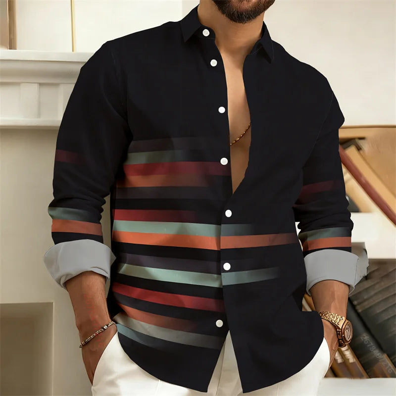 Chemise Homme Patchwork Géométrique – CLEVI Paris