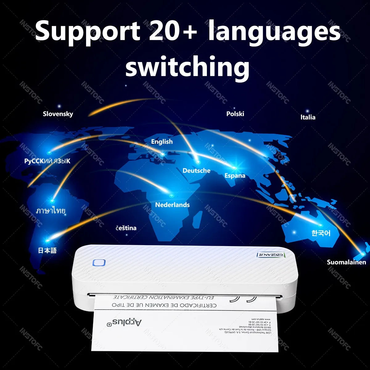 Imprimante thermique portable A4 INSTOFC – CLEVI Paris