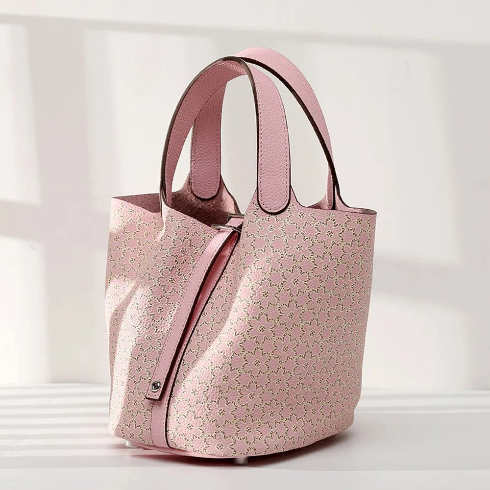 Sac Seau Cuir Bicolore Patchwork Bandoulière Rayures Femme – CLEVI Paris