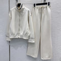 Ensemble femme veste zippée et pantalon large – CLEVI Paris