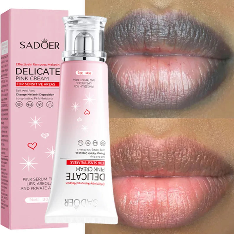 Baume à Lèvres Éclat Rose SADOER – Soin Lèvres Nourrissant & Exfoliant 30g – CLEVI Paris