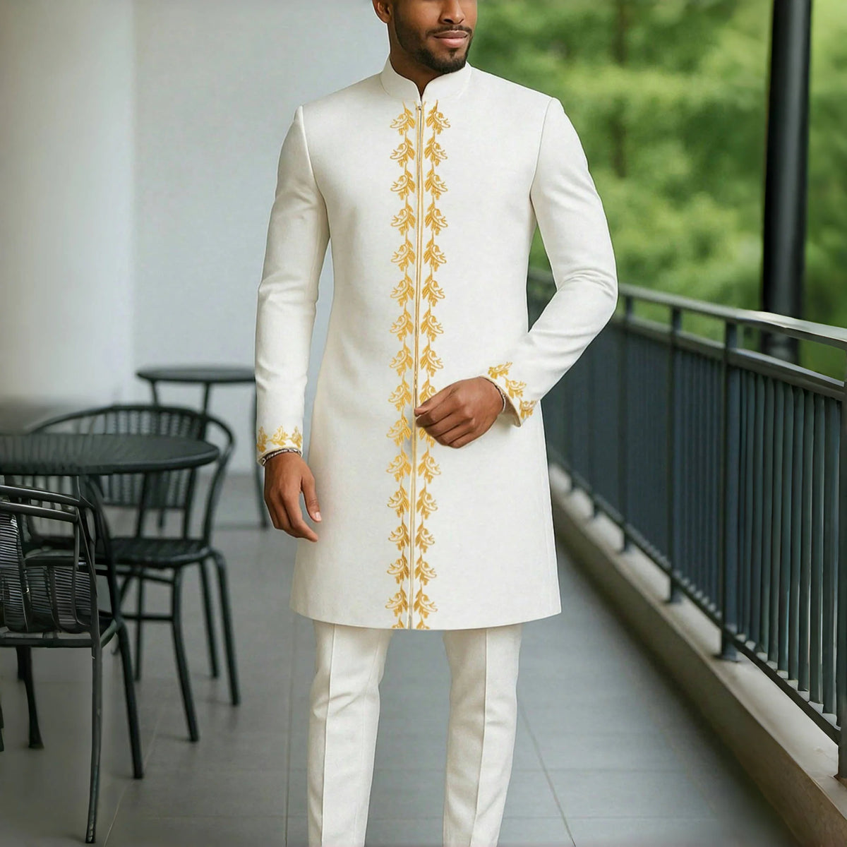 Ensemble Dashiki Homme Col Rond – CLEVI Paris