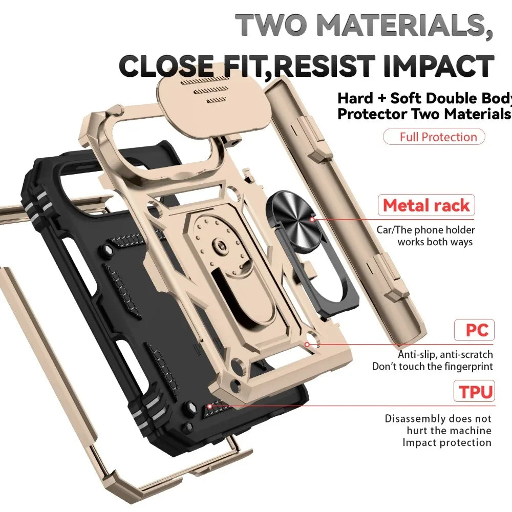 Coque iPhone Duo MagSafe avec support métal – CLEVI Paris