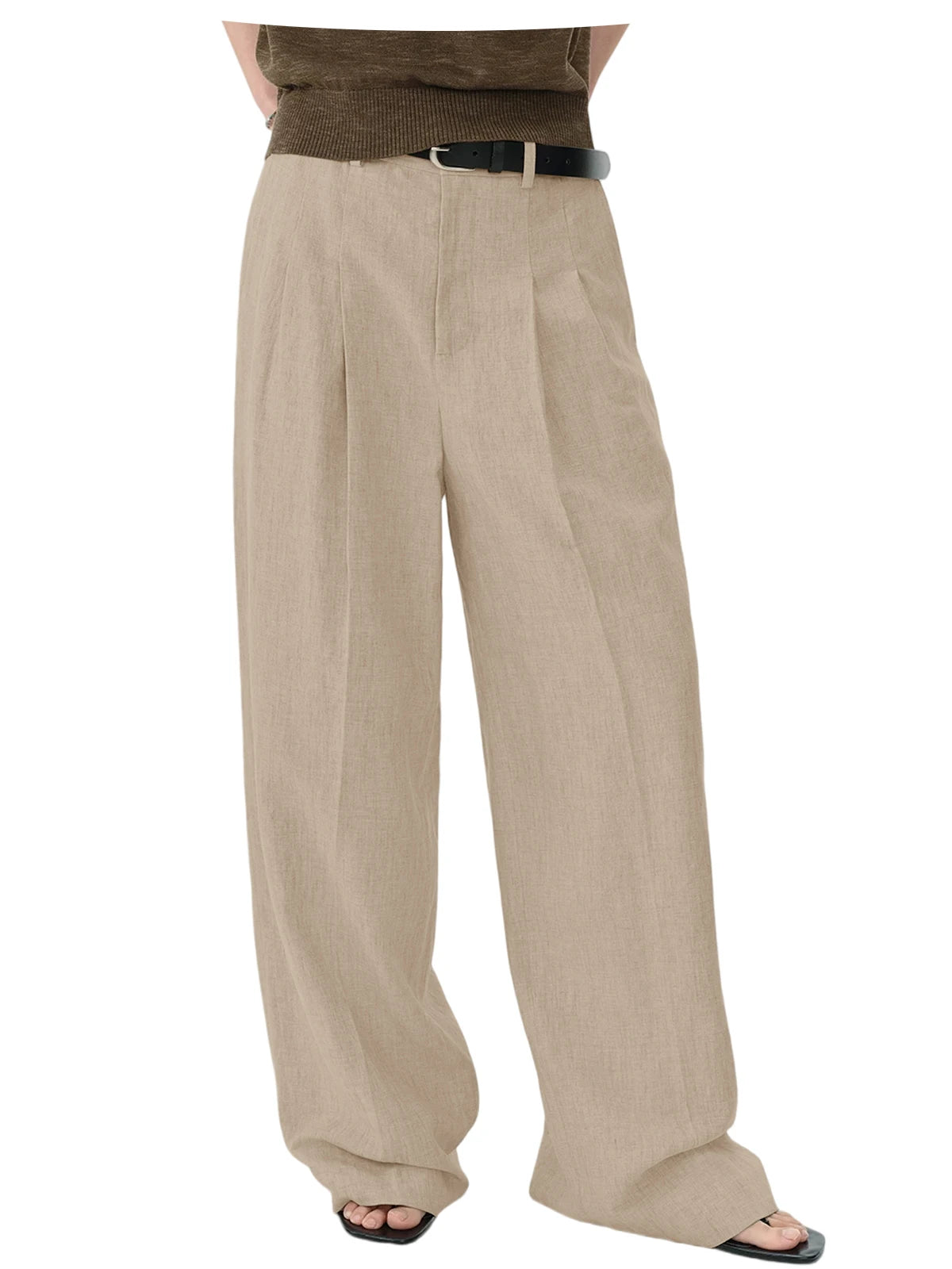 Pantalon large en lin pour homme – CLEVI Paris