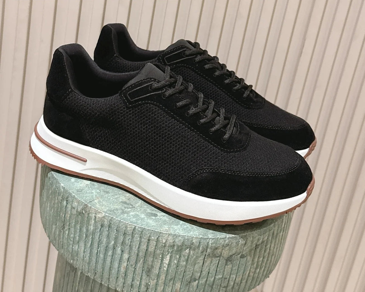 Sneakers homme en maille à lacets – CLEVI Paris