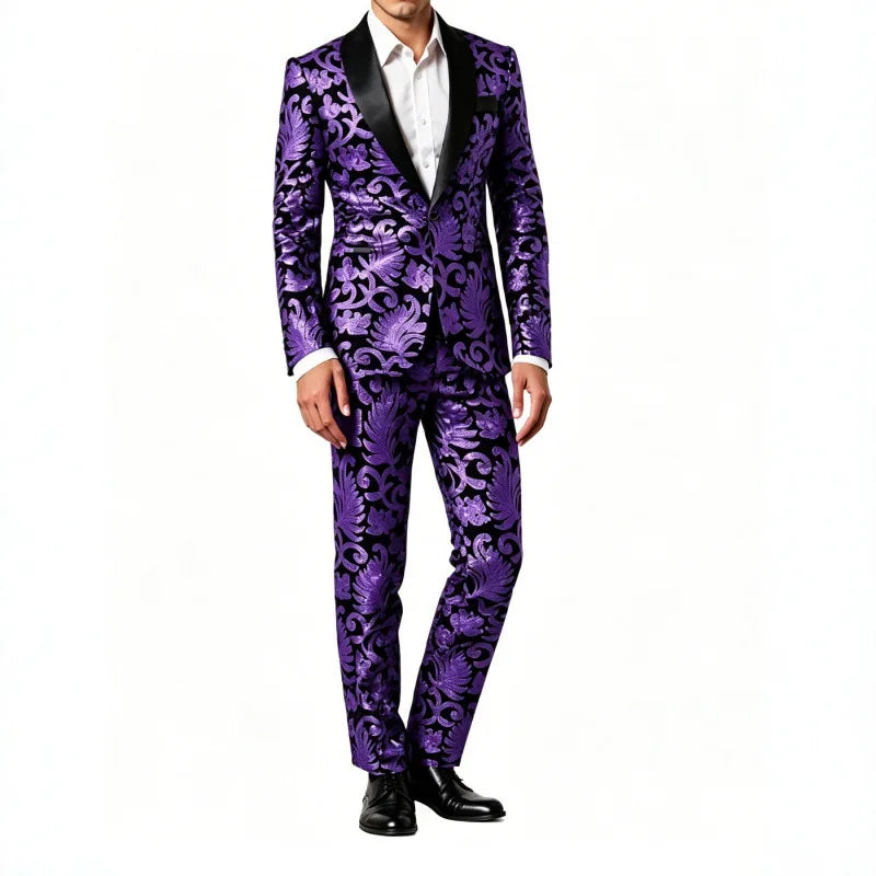 Costume Homme Sequins 2 Pièces – CLEVI Paris